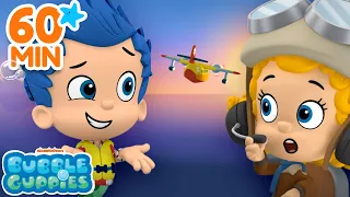 Learn About Trucks, Trains, Planes & More! 🚚 60 Minutes | Bubble Guppies