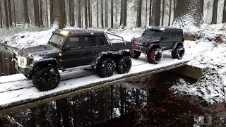 off road RC model TRX-6 Mercedes-Benz G 63 AMG 6x6, Traxxas TRX4 Mercedes Benz G500