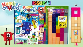 Numberblocks Magazine Issue 14 September 2022 Build Numberblocks 26,27,28,29 Tracing #numberblocks