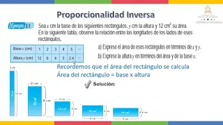 Proporcionalidad Inversa 7mo Grado