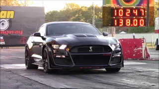 2020 Ford Shelby GT500 Mustang At The Track - Best 1/4 Mile Pass 10.2 at 138 MPH