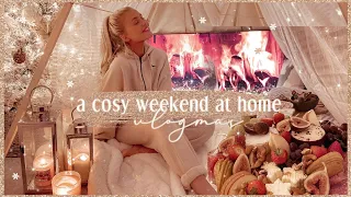 A COSY WEEKEND | organising the house, building a cosy fort + a festive cheeseboard ✨