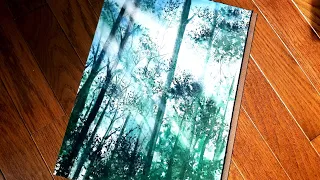 Sunlight Through the Forest Watercolor Painting