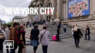 [4K] New York City 🗽 Autumn Walk - Fifth Avenue Museum Mile [Nov. 2022]