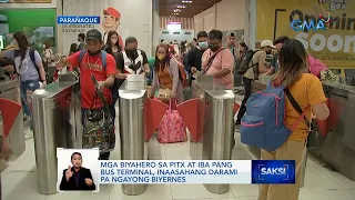 Mga biyahero sa PITX at iba pang bus terminal, inaasahang darami pa ngayong Biyernes | Saksi