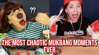 the most CHAOTIC mukbang moments ever