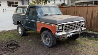 MY NEW 1979 FORD BRONCO |PART 1| Project Reveal & Starting Restoration