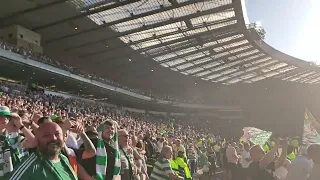 Celebrating Jota's goal 2023 Scottish Cup Final