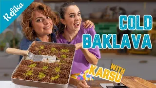 Famous Turkish COLD BAKLAVA with @karsukarsu  | Milky and Crunchy Baklava Recipe | Easy and Homemade