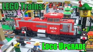 LEGO Cargo Train - Lights & Rechargeable Upgrade 3677 8878