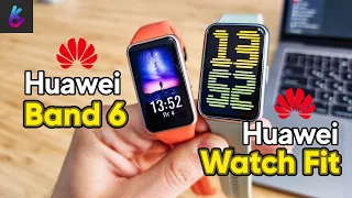 HUAWEI BAND 6 VS HUAWEI WATCH FIT 🆚 10 ОТЛИЧИЙ (Сравнение браслетов)