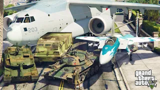 GTA 5 - Stealing Japanese Military Vehicles with Michael! | (Real Life Cars) #120