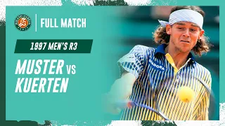 Kuerten vs Muster 1997 Men's round 3 Full Match | Roland-Garros