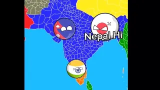 India 🇮🇳 in parallel S1 all parts universe#countryballs #worldprovinces #india #nutshell