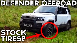 We Take Our NEW Land Rover Defender 110 Off Road Driving With STOCK Tires! How Does It Do?