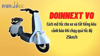 Hướng Dẫn Cách Tắt Mở Báo Động Khi Xe Đạp Điện DoinNext VO Chạy Quá Tốc Độ Và Cách Mở Tốc Cho Xe