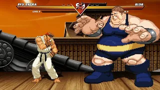 RYU EXTRA vs BLOB - High Level Awesome Fight!!!