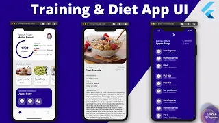 Training & Diet App | Flutter UI