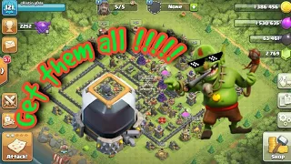 Clash of Clans | Dark Elixir Loot | Mass Goblin