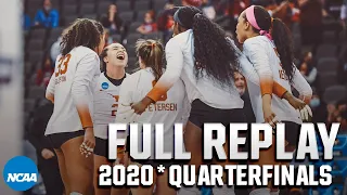 Texas vs. Nebraska: 2020* NCAA volleyball tournament quarterfinals | FULL REPLAY