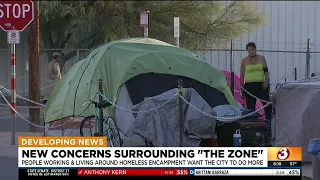 New concerns surrounding "The Zone", Phoenix's biggest homeless encampment