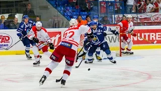 1. kolo WSM ligy: Rytíři Kladno - HC Slavia Praha 3:2sn