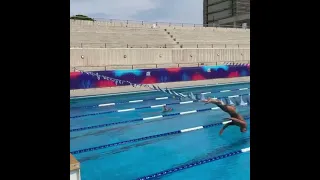 CAELEB DRESSEL Jumps Past the 5m Flags!! Insane!!😱🤣