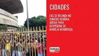 FÃS SE PREPARAM PARA CORTEJO DE DESPEDIDA DE MARÍLIA MENDONÇA, EM GOIÂNIA