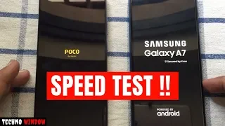 Xiaomi Poco F1 vs Samsung Galaxy A7 2018: Speed Test!!!