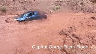 Capitol Gorge flash flood June 23, 2022