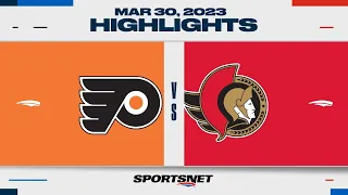 NHL Highlights | Flyers vs. Senators - March 30, 2023