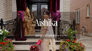 Aishika's Saree Ceremony | KIM FILMS | Balika & Aravinth | 4K