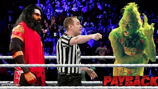 FULL MATCH - Veer Mahaan vs The Grinch Jim Carrey : Payback 2022 - WWE 2K22