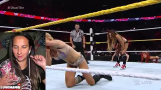 WWE Raw 9/14/15 Nikki Bella vs Charlotte