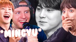 REACTIONS SVT Mingyu's 9-minute torture