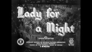 Lady for a Night 1942 title sequence