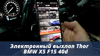 Электронный выхлоп BMW X5 F15 40d