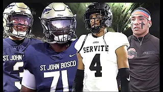 Nationally ranked #4 vs #5 🔥🔥St John Bosco vs Servite | Two of Nations Best Clash - Talent Overload!