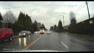 Car crash - Авария, ДТП - Vancouver LUCKY pedestrian