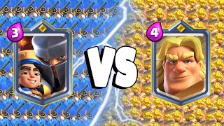 LITTLE PRINCE Vs GOLDEN KNIGHT - Clash Royale Battle