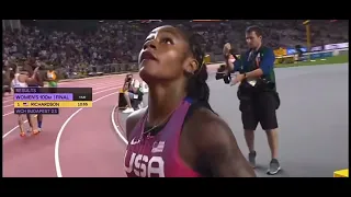 #Richardson-100m #Womens' final#Budapest#WorldAthleticsChampionship