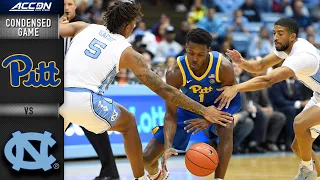 North Carolina vs. Pittsburgh Condensed Game | ACC Men's Basketball 2019-20