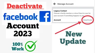 How to Deactivate Facebook Account 2022 New Update || How to Deactivate  FB Account and Messenger