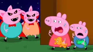 ペッパピッグ George and Piggggg, please run now | Danny Dog Funny Animation