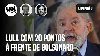 Ipec: Lula lidera intenções de voto de 1º turno em 2022; Sakamoto e Joel analisam