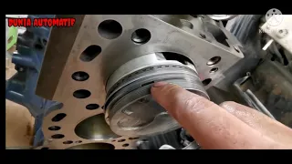 Engine 3L - pemasangan piston ke blok, oil pump, oil strainer part 2