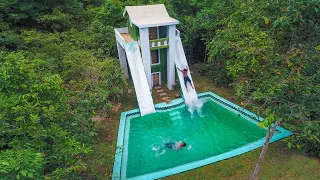 Build Amazing Millionaire Swimming Pool Around Multi Stories Villa