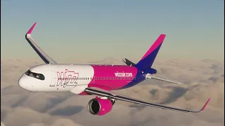 Its my first video: MSFS 2020 LHBP--LOWW A320 Wizz-air