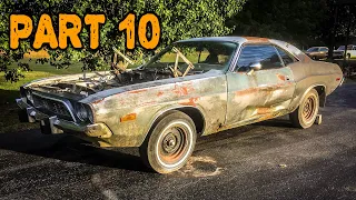 ABANDONED Dodge Challenger Rescued After 35 Years Part 10: Trunk Floor/Rear Axle Restore!