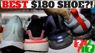 BEST $180 SHOE? Nike Pegasus TURBO vs UltraBOOST 19 vs AIR MAX 720 vs AIR VAPORMAX 19!